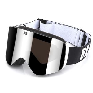 Silver Full View Snowboard Goggles